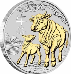 Lunar III - Ochse - Trio 3 x 1 Oz Silber Set + Box + COA*