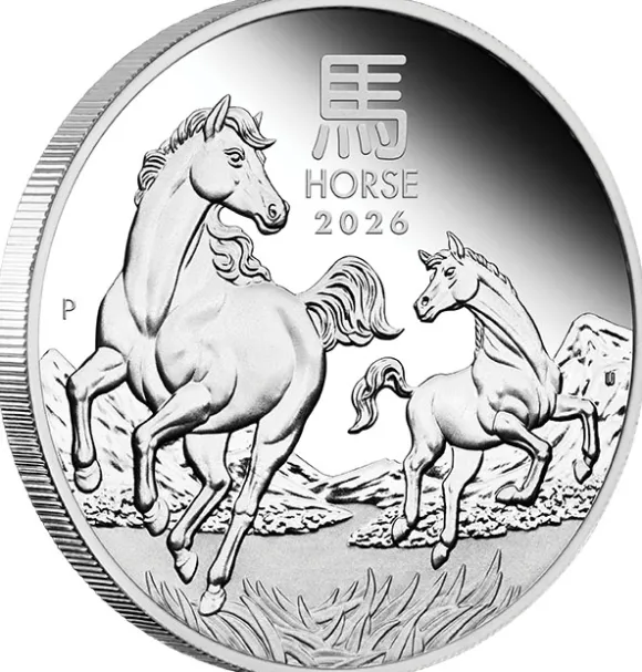 Lunar III 1/2 Oz Proof Silber Pferd 2026