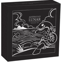Lunar III 1 Oz Silber farbig Proof Schlange 2025*