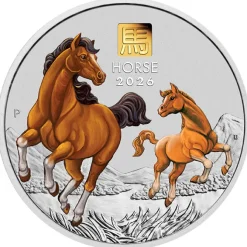 Lunar III - Pferd - 1 Kg Silber Privy Mark Gold 2026 + Box + CoA
