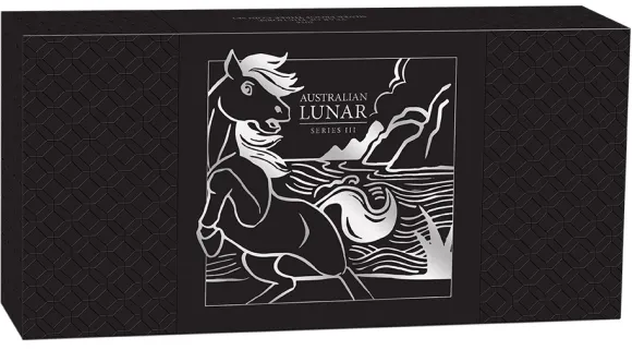 Lunar III Pferd Three Coin Set Silber 2026