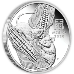 Lunar III Serie Jahr der Maus 1 Oz Silber Trio 2020*