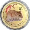 Lunar II Maus 1/2 Oz Gold farbig 2008