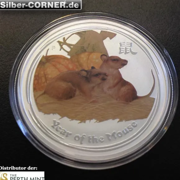 Lunar II Maus 10 Oz Silber farbig 2008*
