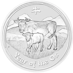 Lunar II - Ochse - 1 Oz Silber 2009 *