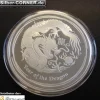 Lunar II 2 Oz Proof Drache Silber 2012 + CoA*