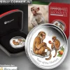 Lunar II 1/2 Oz Proof Silber farbig Affe 2016 *