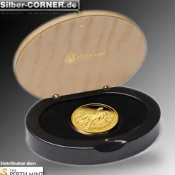 Lunar II Pferd 1/4 Oz Gold Proof + Box + CoA 2014