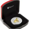 Lunar II - Pferd - 1 Oz Silber gilded 2014 + Box + COA *
