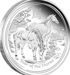 Lunar II Pferd 1 Oz Silber Proof 2014 + Box + CoA*