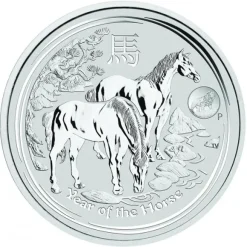 Lunar II - Pferd - 1 Unze Silber Privy Mark 2014 *