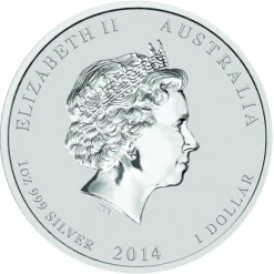 Lunar II - Pferd - 1 Unze Silber Privy Mark 2014 *