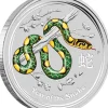 Lunar II - Schlange - 1 Oz Silber farbig 2013*