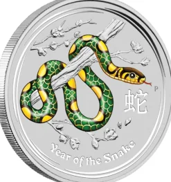 Lunar II Schlange 10 Oz Silber farbig 2013*