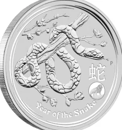 Lunar II - Schlange - 1 Oz Silber Privy Mark 2013 *