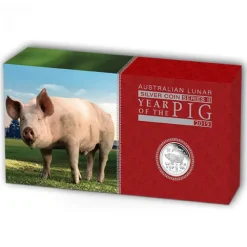Lunar II - Schwein - 3 Coin Set Silber Proof 2019 + Box + COA*