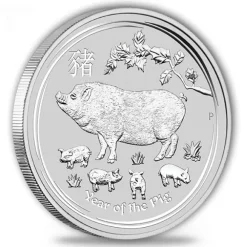 Lunar II - Schwein - 1/2 Oz Silber 2019 *
