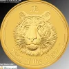 Lunar II Tiger 10 Oz Gold 2010