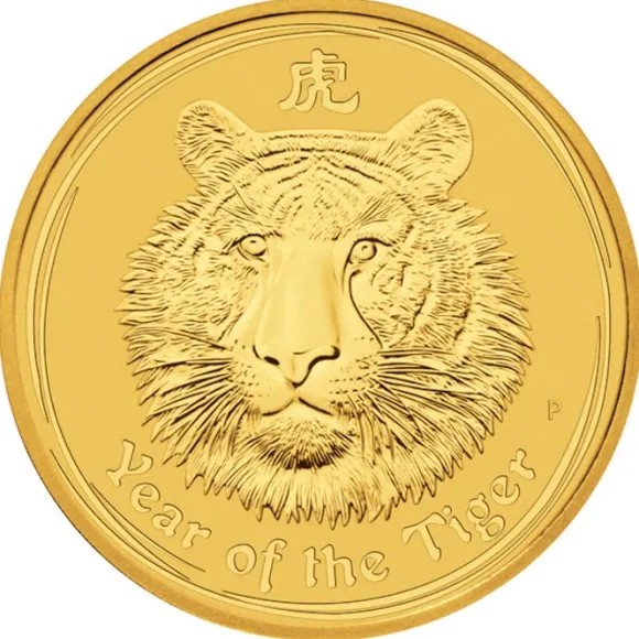 Lunar II Tiger 1/4 Oz Gold 2010