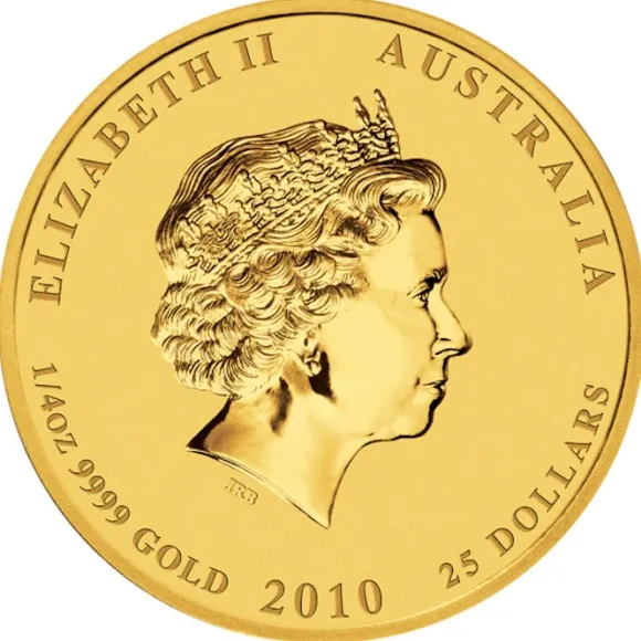 Lunar II Tiger 1/4 Oz Gold 2010