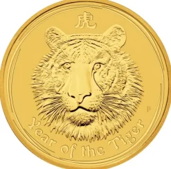 Lunar II - Tiger - 2 Unzen Gold 2010