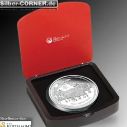Lunar II Ziege 1 KG Proof Silber + Box + CoA 2015*