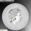 Lunar II Ziege 1/2 Oz Silber farbig 2015*