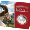 Lunar II Ziege 1 Oz Silber Proof 2015 +Box +COA*
