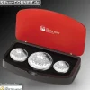 Lunar II Ziege Silber 3 Coin Set + Box + CoA 2015*