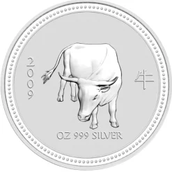 Lunar I Ochse 2 Oz Silber 2009*