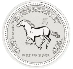 Lunar I Pferd 10 Oz Silber 2002*