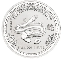 Lunar I - Schlange - 1 Oz Silber 2001*