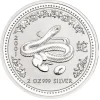 Lunar I Schlange 2 Oz Silber 2001*