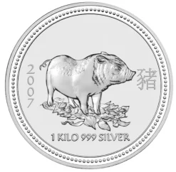 Lunar I - Schwein - 1 KG Silber 2007*