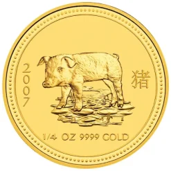 Lunar I Schwein 1/4 Oz Gold 2007