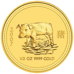 Lunar I Schwein 1/2 Oz Gold 2007
