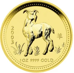 Lunar I - Ziege - 1 Unze Gold 2003
