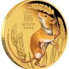 Lunar 3 - Maus - 1/20 Oz Gold farbig 2020