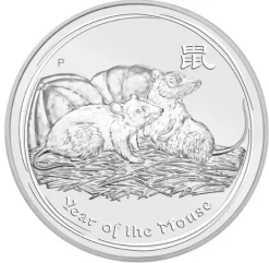 Lunar 2 - Maus - 2 Oz Silber 2008 *