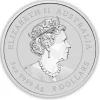 Lunar 3 - Maus - 5 Oz Silber farbig 2020 *