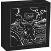 Lunar 3 - Ochse - Antik - 2 Unzen Silber +Box +COA *