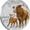 Lunar 3 - Ochse - 1 KG Silber farbig 2021*