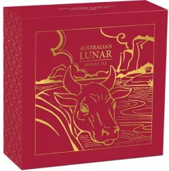 Lunar 3 - Ochse - 1/10 Oz Gold Proof 2021 +Box +COA