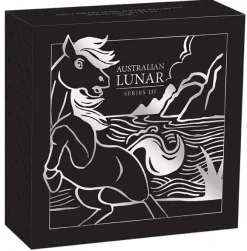 Lunar 3 - Pferd - High Relief 2026 +Box +COA