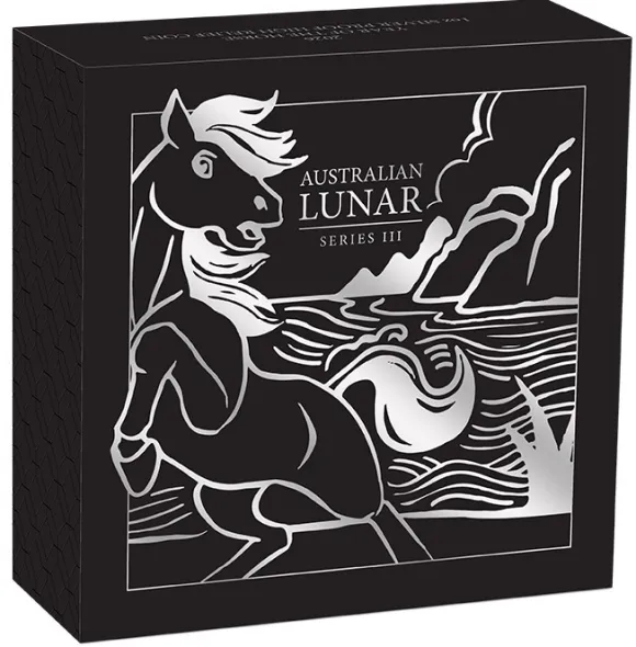 Lunar 3 - Pferd - High Relief 2026 +Box +COA