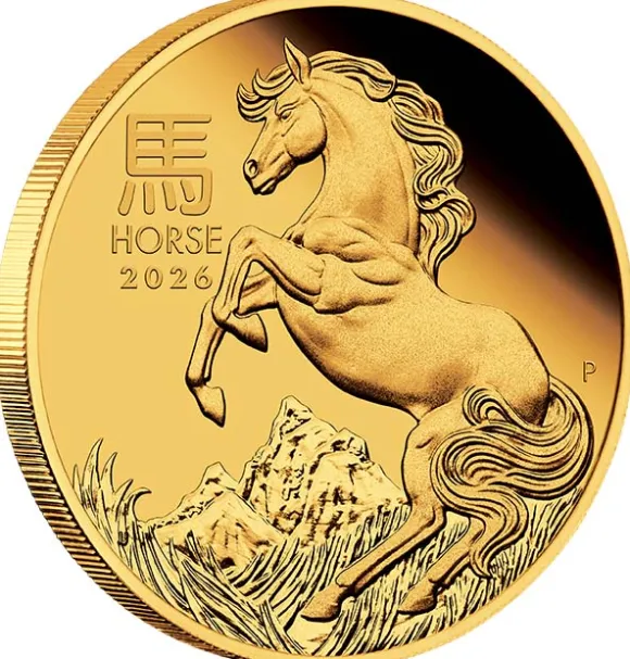 Lunar 3 - Pferd - 1/10 Oz Gold Proof 2026 + Box + COA