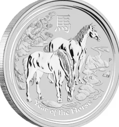 Lunar 2 - Pferd - 1/2 Oz Silber 2014 *