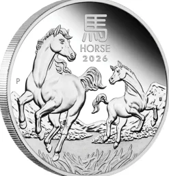 Lunar 3 - Pferd- 1 Oz Silber Proof + Box + COA 2026