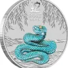 Lunar 3 - Schlange - 5 Oz Silber coloriert 2025