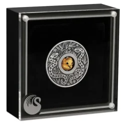 Lunar 3 - Schlange - Rotating 1 Unze Silber Antik + Box +COA 2025*